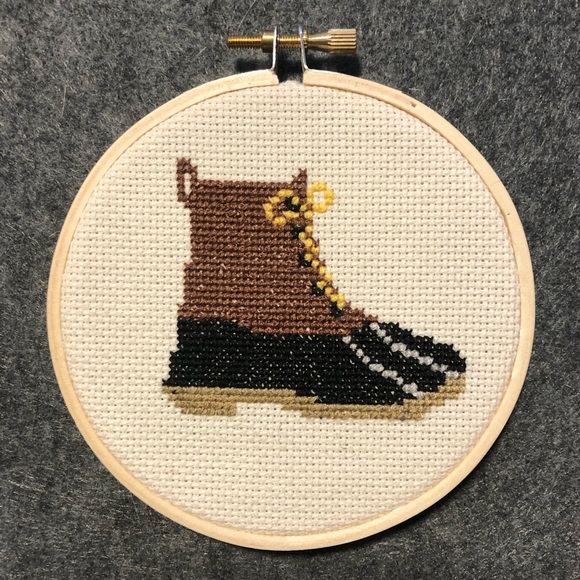 Handmade Boot Cross Stitch - Picture 1 of 1